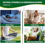 Organic Citronella Oil Mosquito Incense Sticks for Outdoors