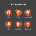 Outdoor Fly Trap 2-Pack with Dissolvable Non-Toxic Bait