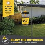 Set of 3 Outdoor Fly Traps - Non-Toxic Bait