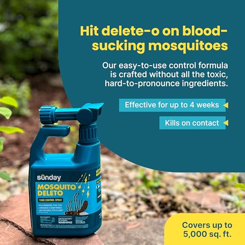 Sunday Mosquito Deleto Spray with Concentrated Lemongrass & Cedar Oils