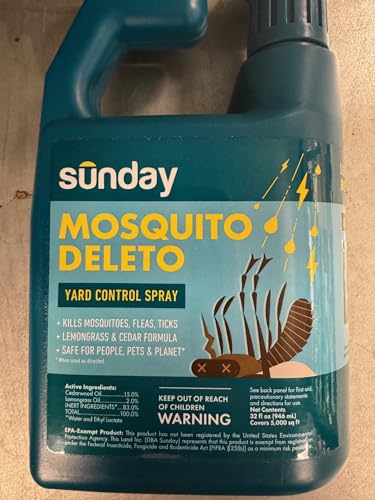 Sunday Mosquito Deleto Spray with Concentrated Lemongrass & Cedar Oils