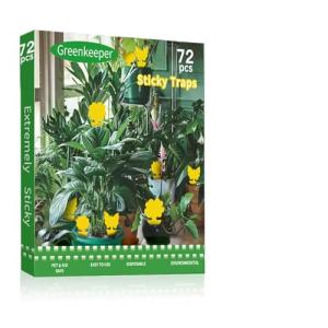 48 Pack Multi-Sized Sticky Traps for Indoor Plants