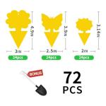 48 Pack Multi-Sized Sticky Traps for Indoor Plants