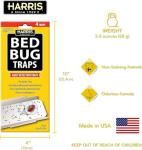 Harris Bed Bug Traps for Early Detection, 4 Pack