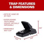 Tomcat Reusable Rat Snap Trap for Home Use