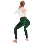 High Waisted Snakeskin Yoga Pants with Pockets