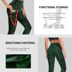 High Waisted Snakeskin Yoga Pants with Pockets