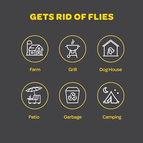 Set of 3 Outdoor Fly Traps - Non-Toxic Bait