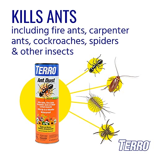 TERRO T600 Ant Dust Powder - Kills Ants, Roaches