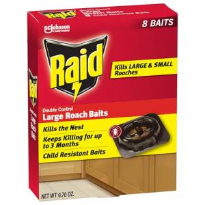 Raid Double Control Roach Baits - 8 Count