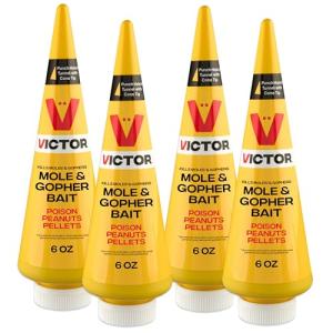 Victor M6006 Outdoor Mole & Gopher Bait, 4 Pack