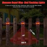 4 Pack Solar Animal Repeller Lights for Outdoors