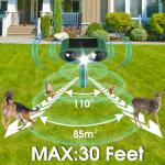 Solar Animal Repeller: Ultrasonic Cat Deterrent 2 Pack