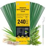 BugBai® 240 PCS Natural Citronella Mosquito Sticks