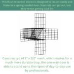 OWDE 3" One-Way Door Excluder Trap