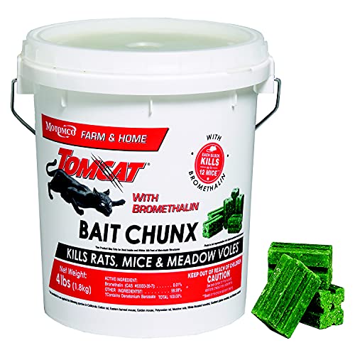 Tomcat Bromethalin Bait Chunx Pail - 4 lbs