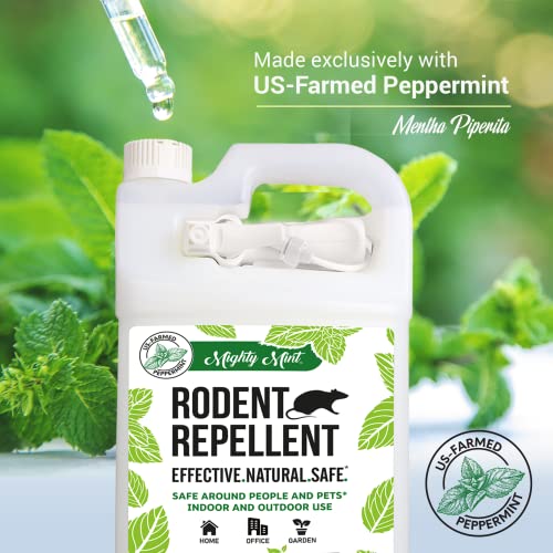 128 oz Mighty Mint Rodent Repellent Peppermint Oil