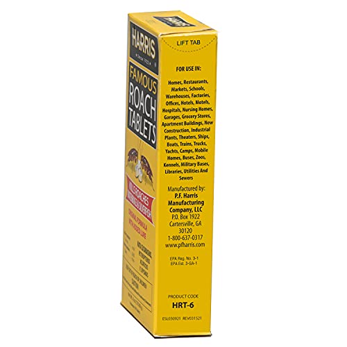 Harris Roach Tablets - Boric Acid Killer with Lure