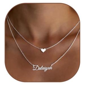 Personalized 18K Gold Plated Layered Name Necklace