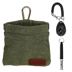 Dog Treat Pouch with Clip and Clicker Set