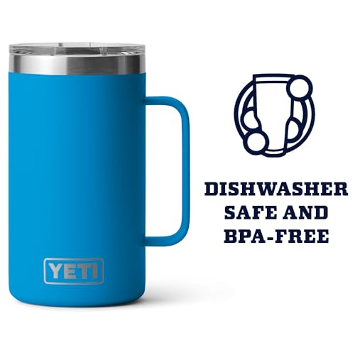 YETI Rambler 680ml Tumbler with MagSlider Lid, Blue