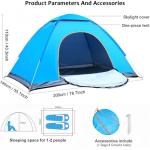 Hibtn Pop Up Tent,Instant Outdoor Camping Tent,UV UPF 50+ for 1 Person,Foldable Automatic Lightweight Beach Tent Sun Shelter, Easy to Install, Suitable for Family Picnic,Fishing,Hiking,Traveling