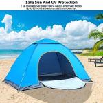 Hibtn Pop Up Tent,Instant Outdoor Camping Tent,UV UPF 50+ for 1 Person,Foldable Automatic Lightweight Beach Tent Sun Shelter, Easy to Install, Suitable for Family Picnic,Fishing,Hiking,Traveling