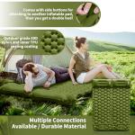 HiiPeak Camping Sleeping Pad, Ultralight Camping Mat with Pillow Built-in Foot Pump Inflatable Sleeping Pads Compact for Backpacking Hiking Traveling Tent (Green)