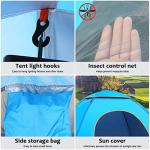 Hibtn Pop Up Tent,Instant Outdoor Camping Tent,UV UPF 50+ for 1 Person,Foldable Automatic Lightweight Beach Tent Sun Shelter, Easy to Install, Suitable for Family Picnic,Fishing,Hiking,Traveling