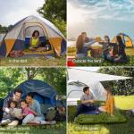 HiiPeak Camping Sleeping Pad, Ultralight Camping Mat with Pillow Built-in Foot Pump Inflatable Sleeping Pads Compact for Backpacking Hiking Traveling Tent (Green)