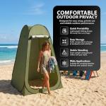 ZENO Toilet Privacy Tent for Camping | Portable Pop Up Tent | Shower Tent For Outdoor Changing Dressing and Camping | Ideal for Fishing, Beach, Picnic, Sunshade Outdoor Backpack Shelter Canopy