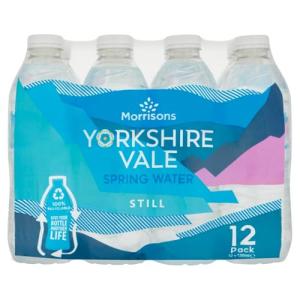 Morrisons Still Yorkshire Vale Spring Water 12 x 500ml
