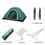 RISEPRO Portable Camping Tent, 2 Person Lightweight Tent, Waterproof Windproof, UV Protection, Perfect for Beach, Outdoor, traveling, hiking, camping, hunting, fishing, etc DC