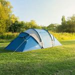 Trail Hartland 4 Man 2 Room Tent With Living Area and Awning, 3000mm Waterproof Rating, Tunnel Tent with Dark Zone Bedroom Technology, Family Camping, Bag Included (420cm x 210cm x 140/115cm)
