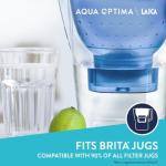 Aqua Optima Evolve+ Water Filter Cartridges 3 Pack - Fits Brita Jugs & Alternative for Maxtra Filters* - Reduces Limescale, Chlorine and Other Impurities - by LAICA (Packaging May Vary)
