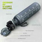 FULDENT Sports Water Bottle 1L Leakproof Design Water Bottle, BPA Free Tritan Plastic Drinking Bottle for Teenager, Adult, Sports, Hiking, Gym, Fitness, Outdoor, Cycling, School & Office