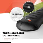 azark Premium Single Sleeping Bag, 350GSM, Lightweight and Waterproof, 4 Seasons of Camping, Hiking and Outdoors, Sleeping bag for Adults & Kids (Black)