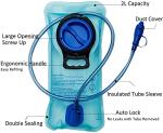 DTnewsun Hydration Bladder 2L Leakproof Water Reservoir,Leak Proof Water Reservoir with Insulated Hose,for Hydration Pack for Cycling, Hiking, Running, Climbing, Biking (L)