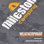 Milestone Camping Rectangular Sleeping Bag for Adults & Kids | Insulated 2 Season for Camping, Hiking, Outdoor Holidays | Grey & Orange | Packs Down Tight | 170cm x 75cm