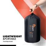 azark Premium Single Sleeping Bag, 350GSM, Lightweight and Waterproof, 4 Seasons of Camping, Hiking and Outdoors, Sleeping bag for Adults & Kids (Black)