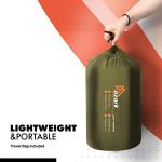 azark Premium Single Sleeping Bag, 350GSM, Lightweight and Waterproof, 4 Seasons of Camping, Hiking and Outdoors, Sleeping bag for Adults & Kids (Green)