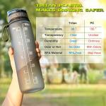 FULDENT Sports Water Bottle 1L Leakproof Design Water Bottle, BPA Free Tritan Plastic Drinking Bottle for Teenager, Adult, Sports, Hiking, Gym, Fitness, Outdoor, Cycling, School & Office
