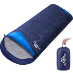Sleeping Bags for Adults 3 Season Backpacking Lightweight Waterproof Cold Weather Sleeping Bag for Kids Warm Camping Hiking Outdoor Travel Hunting with Compression Bags Navy Blue