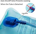 DTnewsun Hydration Bladder 2L Leakproof Water Reservoir,Leak Proof Water Reservoir with Insulated Hose,for Hydration Pack for Cycling, Hiking, Running, Climbing, Biking (L)