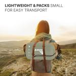 azark Premium Lightweight Sleeping Bag for Adults & Kids, 400 GSM, 4 Season Waterproof Sleeping Bag, Comfortable & Portable, Machine Washable, Camping & Hiking Essential (Black/Green)