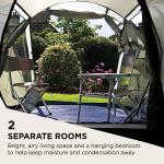 Coleman Tent Coastline 3 Plus, compact 3 man tent, 3 person tunnel tent, lightweight camping tent with awning and windows, Waterproof thanks to 3,000mm water column