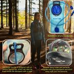 TANNOZHE Hydration Bladder 2Litre Leak Proof Water Bladder,BPA Free Hydration Pack Replacement,Sports Travel Reservoir Hydration Bag Pack Hiking Outdoor-Blue