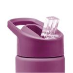 Smash Stainless Steel Water Bottle with Flip Top Lid and Straw - Mulberry 750ml
