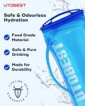 UTOBEST Hydration Bladder, Water Bladder 1L 1.5L 2L 3L, BPA Free, Leak Proof Water Reservoir for Running Cycling Hiking Camping(Two Version Connection, Random Shipment)