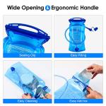 JOYHILL Hydration Bladder, 3 L 2 L 1.5 L Water Bladder BPA Free, 3 Liter Large Opening Water Reservoir, Leak Proof Military Water Storage Bladder Bag for Cycling Hiking Camping Biking Running (1.5L)